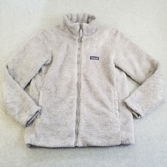 Patagonia Jackets & Blazers - Patagonia Fleece Jacket Womens Medium Beige Full Zip Warm Cozy Outdoor Los Gatos